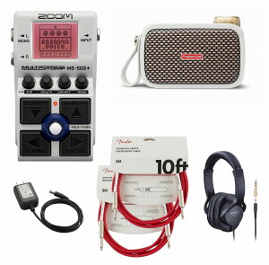 ZOOM / MS-50G+ MultiStomp Guitar Pedal }`GtFN^[ Xgv{bNX[A_v^[ + Spark GO PearlwZbg]FenderP[u()yPNGz