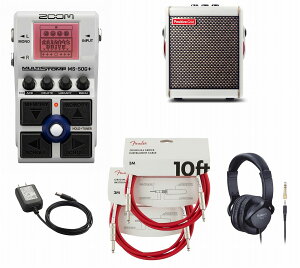 ZOOM / MS-50G+ MultiStomp Guitar Pedal }`GtFN^[ Xgv{bNX[A_v^[ + Spark MINI PearlwZbg]FenderP[u()yPNGz
