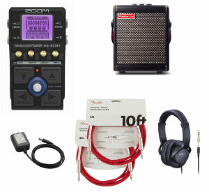 ZOOM / MS-80IR+ MultiStomp �}���`�G�t�F�N�^�[ �Y�[�� �X�g���v�{�b�N�X[�����A�_�v�^�[ + Spark MINI�����w���Z�b�g] �t�F���_�[ �P�[�u��(��)�yPNG�z