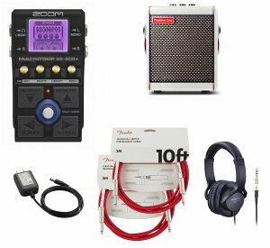 ZOOM / MS-80IR+ MultiStomp �}���`�G�t�F�N�^�[ �Y�[�� �X�g���v�{�b�N�X[�����A�_�v�^�[ + Spark MINI Pearl�����w���Z�b�g] �t�F���_�[ �P�[�u��(��)�yPNG�z