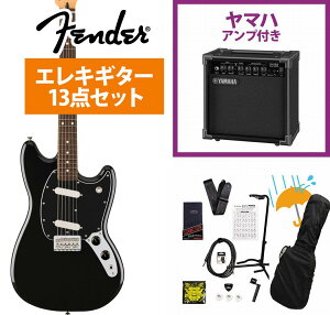 Fender / Player II Mustang Rosewood FB Black �G���L�M�^�[ YAMAHA GA15II�A���v�t�����S�҃Z�b�gR�yYRK�z