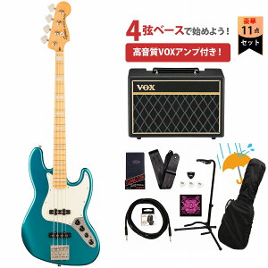 Squier by Fender / Classic Vibe Active '70s Jazz Bass Maple Fingerboard Parchment Pickguard Ocean Turquoise VOXAvtGLx[XS҃ZbgRyYRKz