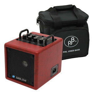 Phil Jones Bass (PJB) / NANOBASS X4 Red Bluetooth/AUX-in���� 35W �x�[�X�p�R���{�A���v[��p�L�������O�o�b�O�����w���Z�b�g]�yYRK�z