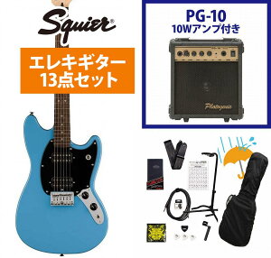 Squier by Fender / Sonic Mustang HH Laurel FB BK PG California Blue PG-10AvtGLM^[S҃ZbgRyYRKz