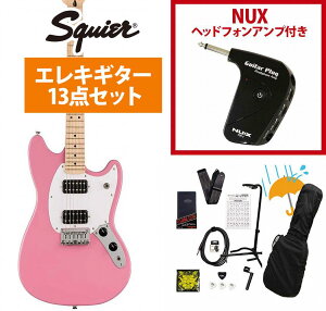 Squier by Fender / Sonic Mustang HH Maple FB WH PG Flash Pink GP-1AvtGLM^[S҃ZbgRyYRKz