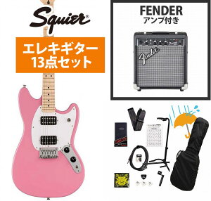 Squier by Fender / Sonic Mustang HH Maple FB WH PG Flash Pink Fender 10WAvtGLM^[S҃ZbgRyYRKz
