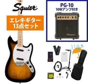 Squier by Fender / Sonic Mustang Maple FB WH PG 2-Color Sunburst PG-10AvtGLM^[S҃ZbgRyYRKz