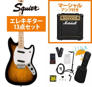 Squier by Fender / Sonic Mustang Maple FB WH PG 2-Color Sunburst Marshall MG10AvtGLM^[S҃ZbgRyYRKz