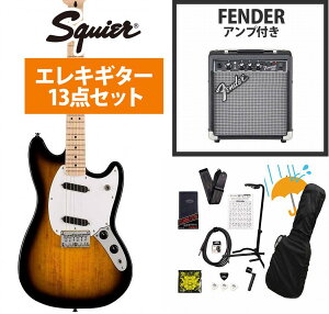 Squier by Fender / Sonic Mustang Maple FB WH PG 2-Color Sunburst Fender 10WAvtGLM^[S҃ZbgRyYRKz
