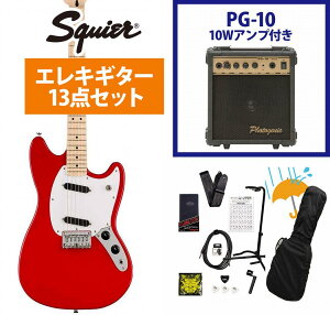Squier by Fender / Sonic Mustang Maple FB WH PG Torino Red PG-10AvtGLM^[S҃ZbgRyYRKz