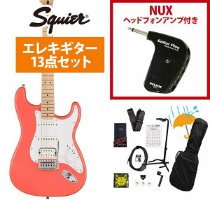 Squier by Fender / Sonic Stratocaster HSS Maple FB WH PG Tahitian Coral GP-1AvtGLM^[S҃ZbgRyYRKz