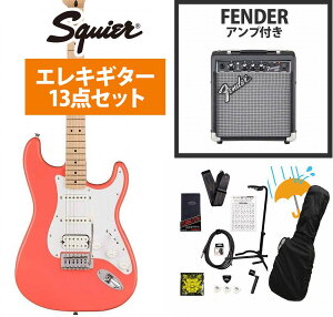 Squier by Fender / Sonic Stratocaster HSS Maple FB WH PG Tahitian Coral Fender 10WAvtGLM^[S҃ZbgRyYRKz