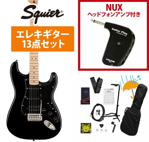 Squier by Fender / Sonic Stratocaster HSS Maple FB BK PG Black GP-1�A���v�t���G���L�M�^�[���S�҃Z�b�gR�yYRK�z
