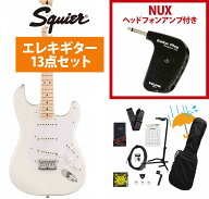 Squier by Fender / Sonic Stratocaster HT Maple FB WH PG Arctic White GP-1アンプ付属エレキギター初…