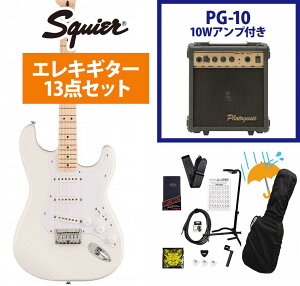 Squier by Fender / Sonic Stratocaster HT Maple FB WH PG Arctic White PG-10�A���v�t���G���L�M�^�[���S�҃Z�b�gR�yYRK�z