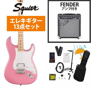 Squier by Fender / Sonic Stratocaster HT H Maple FB WH PG Flash Pink Fender 10WAvtGLM^[S҃ZbgRyYRKz
