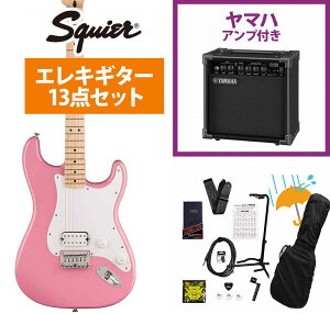 Squier by Fender / Sonic Stratocaster HT H Maple FB WH PG Flash Pink YAMAHA GA15IIAvtS҃ZbgRyYRKz