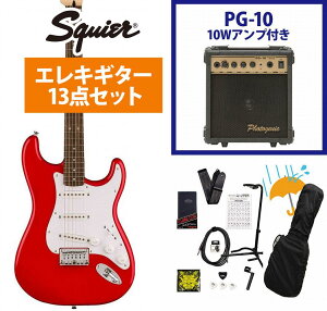 Squier by Fender / Sonic Stratocaster HT Laurel FB WH PG Torino Red PG-10AvtGLM^[S҃ZbgRyYRKz