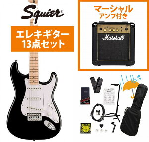 Squier by Fender / Sonic Stratocaster Maple FB WH PG Black Marshall MG10AvtGLM^[S҃ZbgRyYRKz