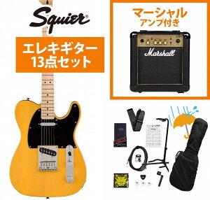Squier by Fender / Sonic Telecaster Maple FB BK PG Butterscotch Blonde Marshall MG10AvtGLM^[S҃ZbgRyYRKz