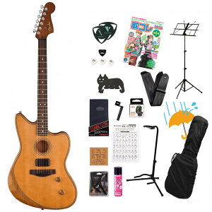 Fender / Acoustasonic Standard Jazzmaster Aged Natural �t�F���_�[�A�R�M�e�����Ă񂱐���18�_���S�҃Z�b�gR�yYRK�z