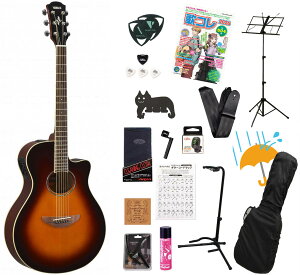 YAMAHA / APX600 OVS (Old Violin Sunburst) �y�����G���A�R�z ���}�n �A�R�[�X�e�B�b�N�M�^�[ �G���A�RAPX-600OVS�A�R�M�e�����Ă񂱐���18�_���S�҃Z�b�gR�yPNG�z