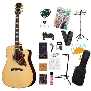 Epiphone / Inspired by Gibson Custom Hummingbird Deluxe EC Natural �G�s�t�H���A�R�M�e�����Ă񂱐���18�_���S�҃Z�b�gR�yYRK�z