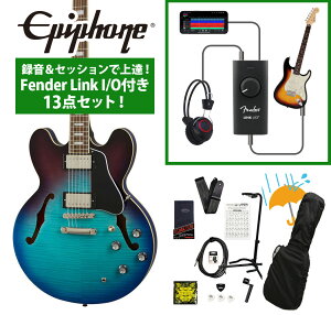Epiphone / Inspired by Gibson ES-335 Figured Blueberry Burst (BBB) ^ZbVŏBIFender Link I/Ot13_ZbgyYRKz