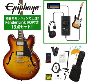 Epiphone / Inspired by Gibson ES-335 Figured Raspberry Tea Burst (RTB) ^ZbVŏBIFender Link I/Ot13_ZbgyYRKz