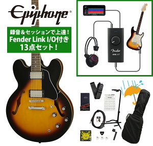 Epiphone / Inspired by Gibson ES-335 Vintage Sunburst (VS) ^ZbVŏBIFender Link I/Ot13_ZbgyYRKz