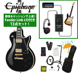 Epiphone / Inspired by Gibson Les Paul Custom Ebony ^ZbVŏBIFender Link I/Ot13_ZbgyYRKz