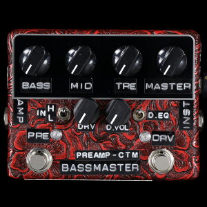 �y�x�[�X�p�v���A���v�z�y���@�摜�zShin's Music / BMP-1 Crimson Western Black Panel Bass Master Preamp with Input Level Attenuator Switch/Drive EQ. Select Switch �mS/N�F978�n���{�� Made in Japan�yPNG�z