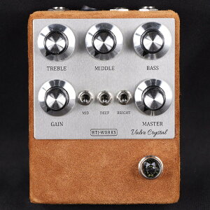 �y����J���[���f��/�䐔����z HTJ-WORKS / Valve Crystal Silver Top 12AX7 Tube Preamp Brown Suede ����J���[���f�� ���{�� Made in Japan