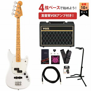 Fender / Player II Mustang Bass PJ Maple Fingerboard Polar White tF_[ GLx[X VOXAvtGLx[XS҃ZbgyYRKz