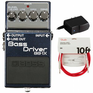 BOSS / BB-1X BASS DRIVER x[XhCo[ A_v^[PSA-100S2+FenderP[u(Fiesta Red/3m) wZbgyPNGz