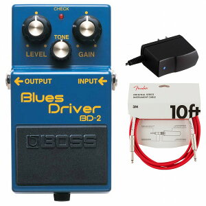 BOSS / BD-2 Blues Driver u[XhCo[ A_v^[PSA-100S2+FenderP[u(Fiesta Red/3m) wZbgyPNGz