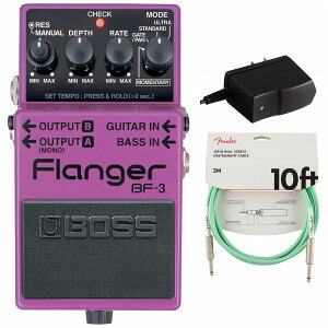 BOSS / BF-3 Flanger tW[ A_v^[PSA-100S2+FenderP[u(Surf Green/3m) wZbgyPNGz