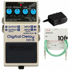 BOSS / DD-8 Digital Delay fW^fBC A_v^[PSA-100S2+FenderP[u(Surf Green/3m) wZbgyPNGz