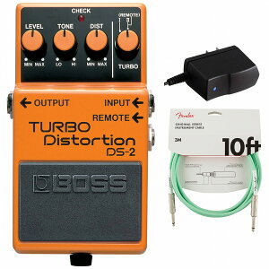 BOSS / DS-2 Turbo Distortion fBXg[V A_v^[PSA-100S2+FenderP[u(Surf Green/3m) wZbgyPNGz