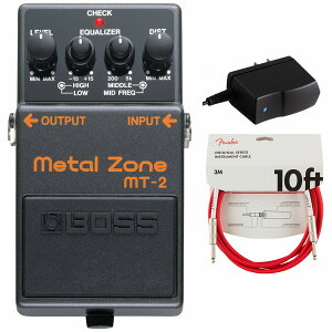 BOSS / MT-2 Metal Zone fBXg[V A_v^[PSA-100S2+FenderP[u(Fiesta Red/3m) wZbgyPNGz