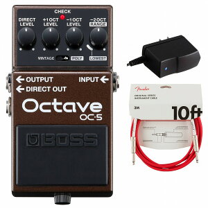 BOSS / OC-5 Octave IN^[o[ A_v^[PSA-100S2+FenderP[u(Fiesta Red/3m) wZbgyPNGz