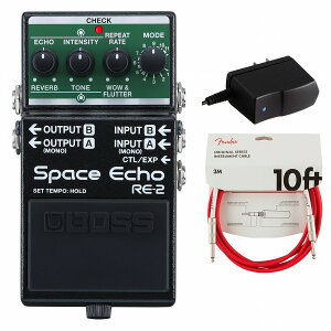 BOSS / RE-2 Space Echo GR[ A_v^[PSA-100S2+FenderP[u(Fiesta Red/3m) wZbgyPNGz