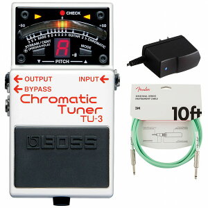 BOSS / TU-3 Chromatic Tuner `[i[ A_v^[PSA-100S2+FenderP[u(Surf Green/3m) wZbgyPNGz