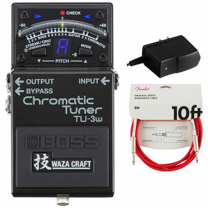 BOSS / TU-3W(J) Chromatic Tuner `[i[ A_v^[PSA-100S2+FenderP[u(Fiesta Red/3m) wZbgyPNGz