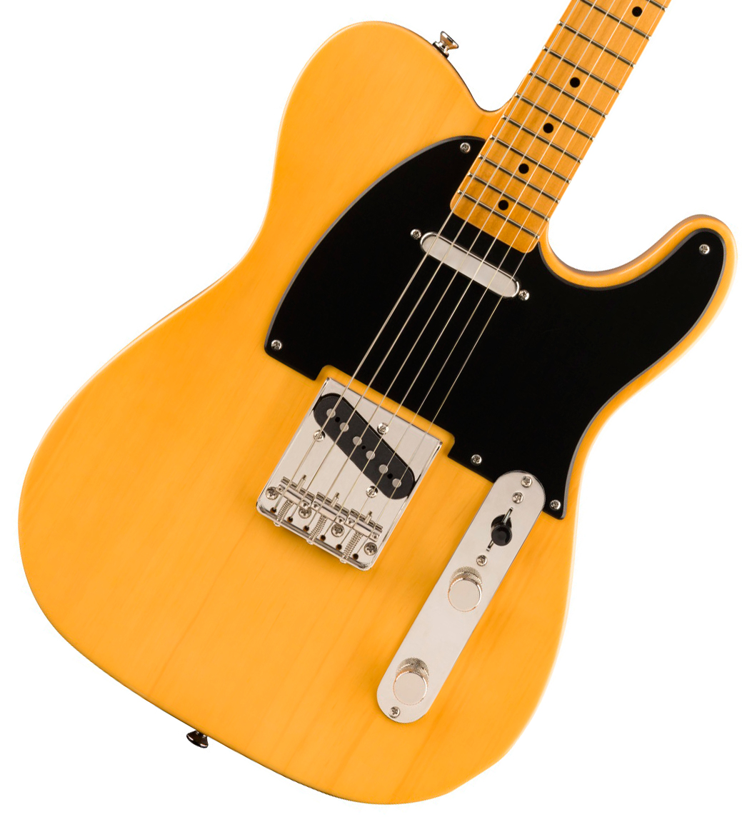 Telecaster 50s Vibe Classic / Fender by 【タイムセール：30日12時まで】Squier Maple スクワイヤー《NUXヘッドホンアンププレゼント！/+6936257204080》 Blonde Butterscotch Fingerboard エレキギター