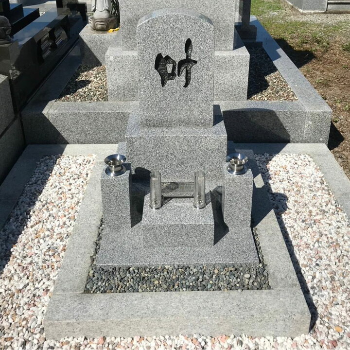 楽天市場】墓石 洋型 工事費込 【施工 文字彫刻 納骨所 花立て等の備品 