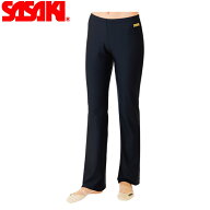 SASAKI ササキ ブーツカットパンツ ツーウェイトリコット ブラック (SG-124) 新体操 体操 エクササイズウ…