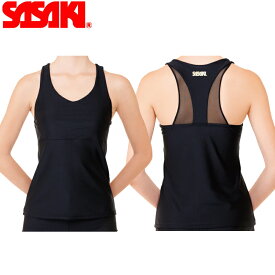 ＼楽天ランキング入賞／ SASAKI ササキ プレミアムYバックトップ カップポケット付き JL〜Lサイズ B ブラック (7059) 新体操 体操 エクササイズ トップス ウェア ストレッチ トレーニング 練習着