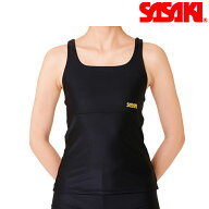 SASAKI ササキ プレミアムトップ カップポケット付き JL〜Lサイズ B ブラック (7053) 新体操 体操 エクサ…