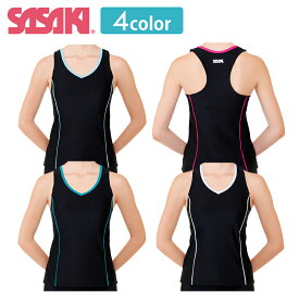 ＼楽天ランキング入賞／ 【送料無料】SASAKI ササキ Yバックトップ カップポケット付き JL〜Lサイズ 7057 新体操 体操 エクササイズ トップス ウェア トレーニング 練習着